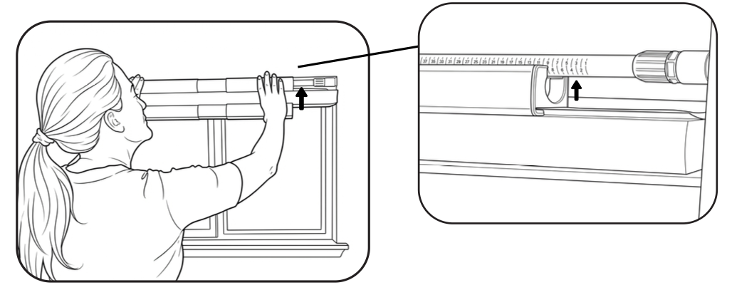 Mounting the shade body onto the TrueFit Bar