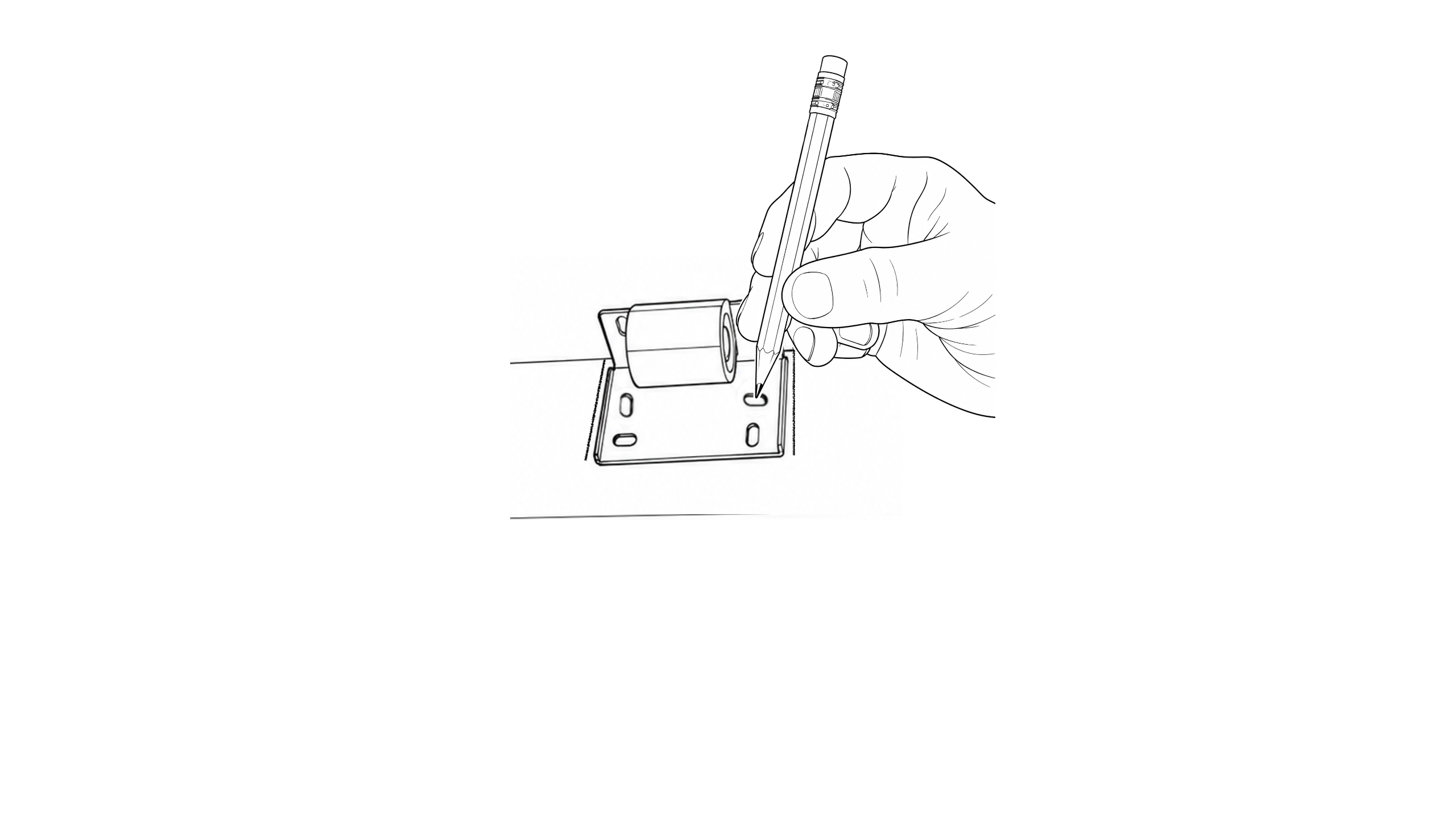 Marking screw hole positions